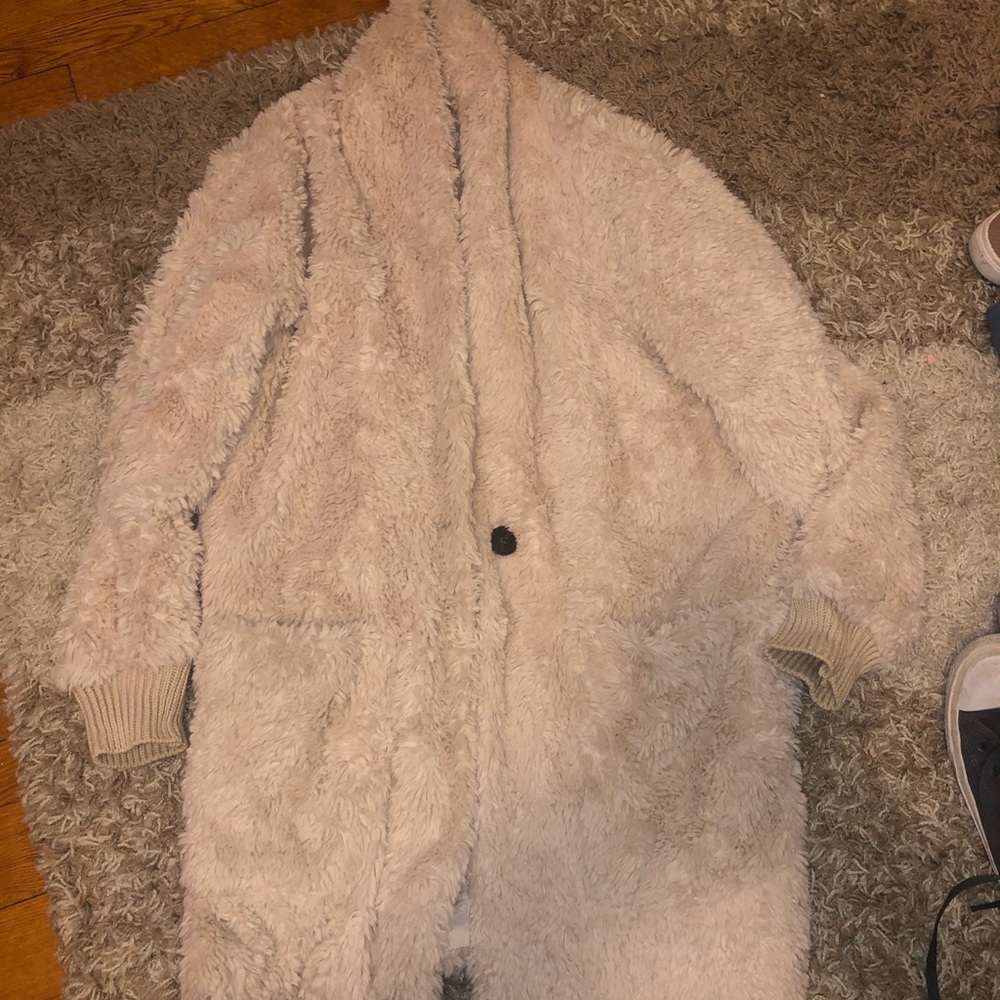 Fuzzy long coat